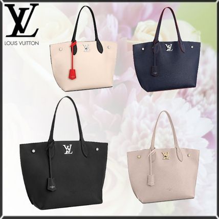Louis Vuitton LOCKME 2020 SS Leather Logo Totes M52759 