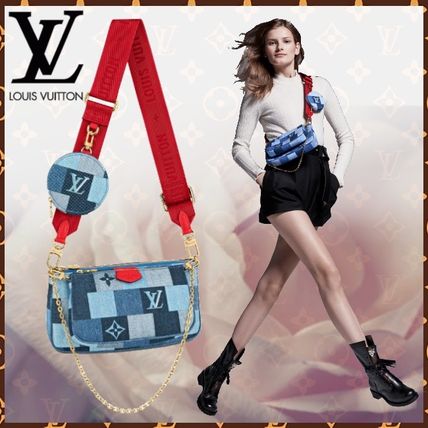 Louis Vuitton MONOGRAM 2020 SS Other Plaid Patterns Monogram Denim Blended Fabrics 2WAY 