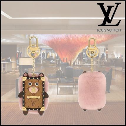 Louis Vuitton Unisex Blended Fabrics Other Animal Patterns Leather 