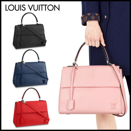 Louis Vuitton EPI Casual Style 2WAY Plain Leather Elegant Style Crossbody Logo 