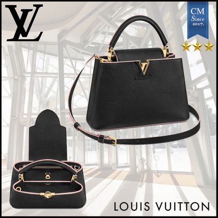 Louis Vuitton CAPUCINES 2020 SS 2WAY Leather Logo Handbags 