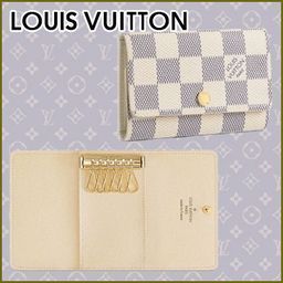 Louis Vuitton DAMIER AZUR 6 Key Holder N61745 
