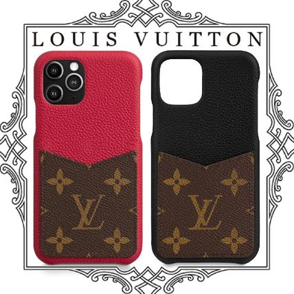 Louis Vuitton MONOGRAM 2020 SS Monogram Unisex Bi color Leather iPhone 11 Pro M69094 M69095 