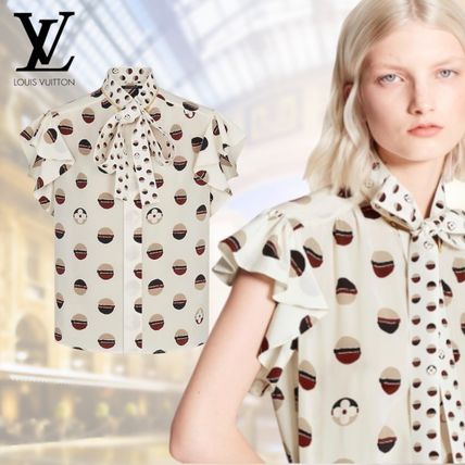 Louis Vuitton 2020 SS Medium Short Sleeves Party Style Office Style Elegant Style 1A8430 1A842Z  1A842Y  1A842X  1A842W  1A842V 