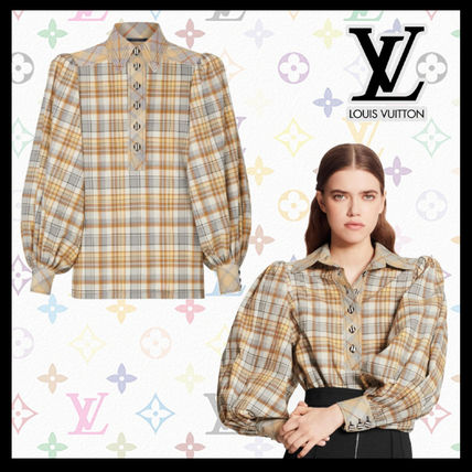 Louis Vuitton Other Plaid Patterns Casual Style Long Sleeves Cotton Medium 1A7UNO 1A7UNN 1A7UNM 1A7UNL 