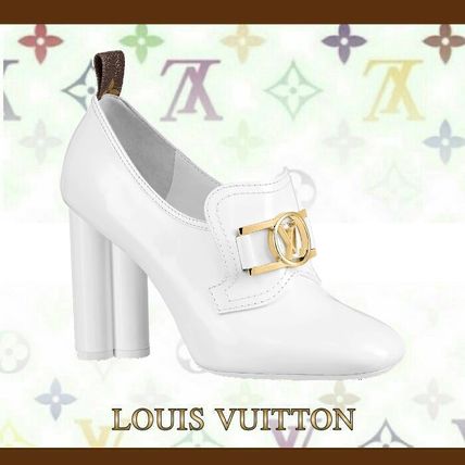 Louis Vuitton 2020 SS Plain Toe Blended Fabrics Street Style Plain Leather 1A7U0M 