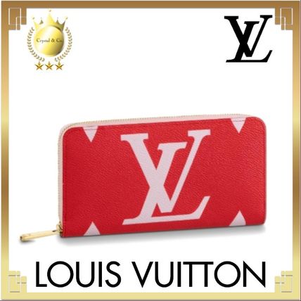 Louis Vuitton ZIPPY WALLET 2020 SS Monogram Calfskin Canvas Bi color Leather Long Wallet Logo 