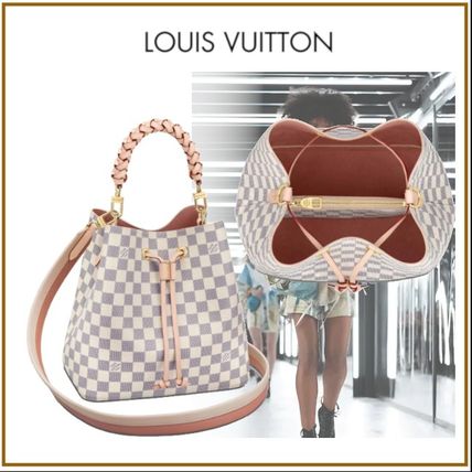 Louis Vuitton NEONOE 2020 SS Other Plaid Patterns Canvas Blended Fabrics 3WAY Bi color 