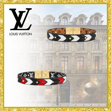 Louis Vuitton MONOGRAM 2020 21AW Casual Style Street Style Leather Elegant Style Bracelets M6776E M6774E 