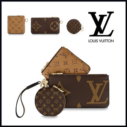 Louis Vuitton Unisex Leather Logo Pouches  Cosmetic Bags M68756 