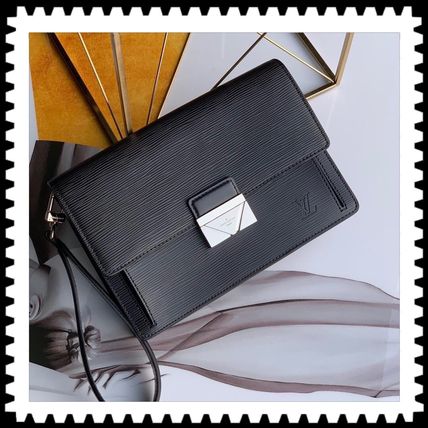 Louis Vuitton 2020 SS Leather Logo Clutches M42742 