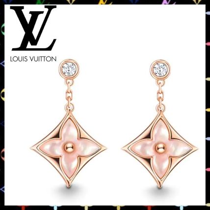 Louis Vuitton 2020 21AW 18K Gold Elegant Style Earrings Q96667 