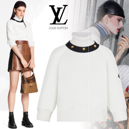 Louis Vuitton 2020 21AW Casual Style Wool Nylon Rib Blended Fabrics Studded 1A8391 