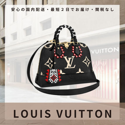 Louis Vuitton ALMA 2020 21AW Monogram Blended Fabrics A4 2WAY Leather Elegant Style M45380 