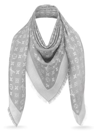Louis Vuitton Denim Monogram Shawl M70804 