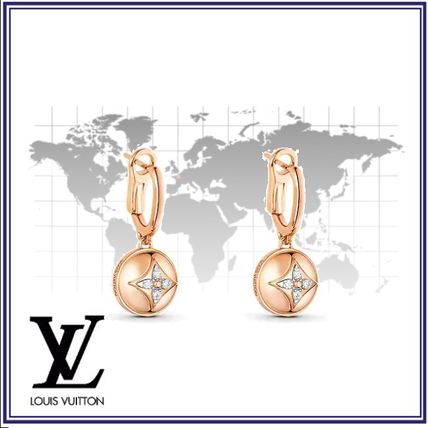 Louis Vuitton Blended Fabrics Party Style Elegant Style Earrings 