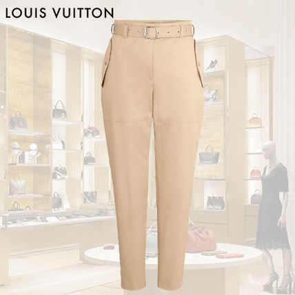 Louis Vuitton Casual Style Street Style Plain Cotton Long Office Style 