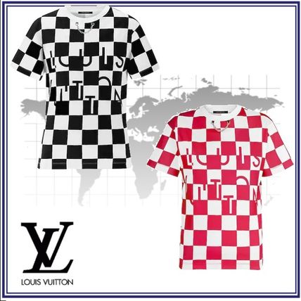 Louis Vuitton 2020 Cruise Other Plaid Patterns Cotton Short Sleeves Logo T Shirts 