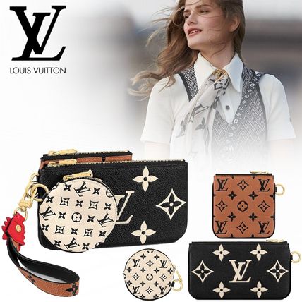 Louis Vuitton MONOGRAM Monogram Leather Logo Pouches  Cosmetic Bags M69516 