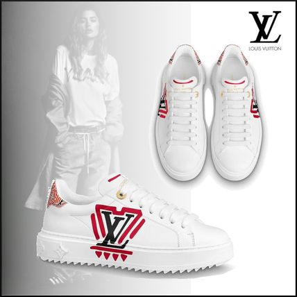 Louis Vuitton Casual Style Street Style Leather Logo Low Top Sneakers 1A85O6 