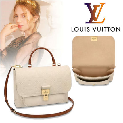Louis Vuitton MARIGNAN Casual Style Calfskin 2WAY Plain Elegant Style Crossbody 