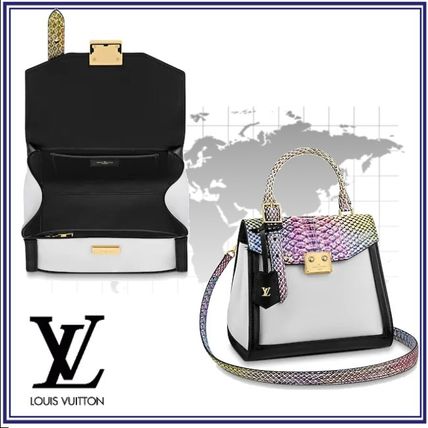 Louis Vuitton 2020 SS Leather Python Elegant Style Crossbody Logo Handbags 
