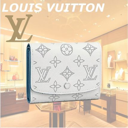 Louis Vuitton IRIS 2020 SS Monogram Leather Logo Folding Wallets M69213 