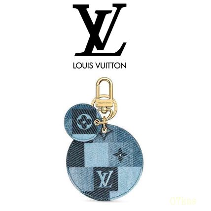 Louis Vuitton DAMIER 2020 SS Monogram Unisex Logo Keychains  Bag Charms 