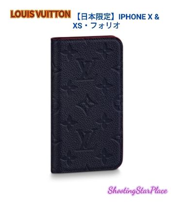 Louis Vuitton MONOGRAM Monogram Unisex Leather iPhone X iPhone XS Smart Phone Cases 