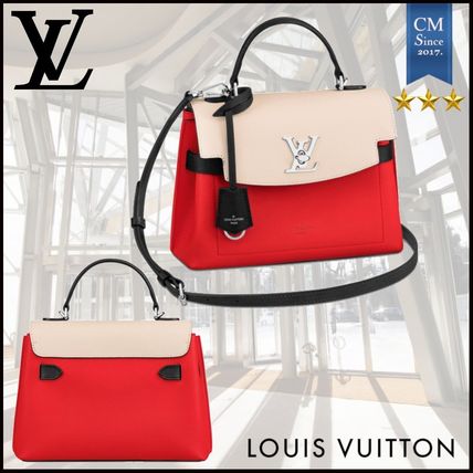 Louis Vuitton LOCKME 2020 SS 2WAY Leather Crossbody Logo Handbags 