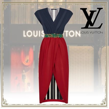 Louis Vuitton Silk Elegant Style Dresses 