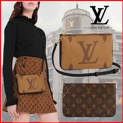 Louis Vuitton 2020 21AW Monogram Unisex Leather Logo Shoulder Bags M69203 