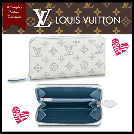 Louis Vuitton 2020 SS Monogram Unisex Bi color Leather Long Wallet Logo M69215 
