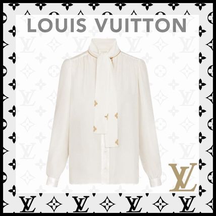 Louis Vuitton 2020 SS Monogram Silk Long Sleeves