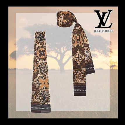 Louis Vuitton Monogram Casual Style Silk Office Style Elegant Style Logo M70853 