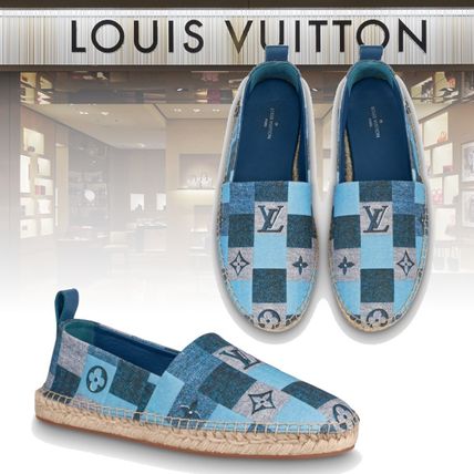Louis Vuitton MONOGRAM Monogram Round Toe Rubber Sole Logo Loafer  Moccasin Shoes 1A65PY 