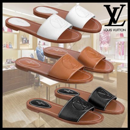 Louis Vuitton LOCKIT 2020 SS Monogram Open Toe Casual Style Unisex Blended Fabrics 1A874Q 1A875K 1A873W 