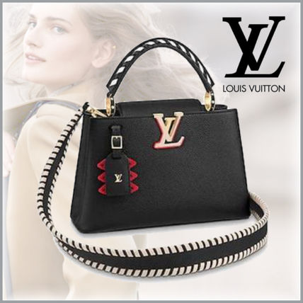 Louis Vuitton CAPUCINES 2020 21AW Casual Style 2WAY Plain Leather Elegant Style Crossbody Logo M56764 
