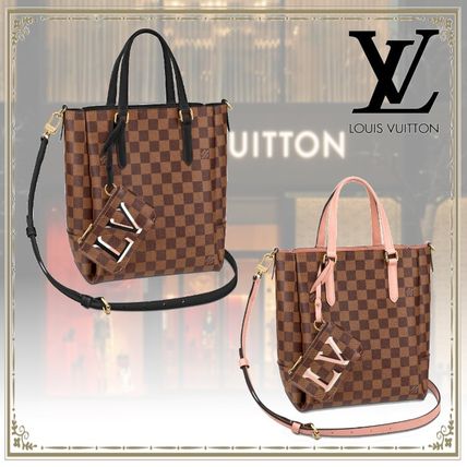 Louis Vuitton 2020 SS Casual Style Canvas Leather Elegant Style Handbags 