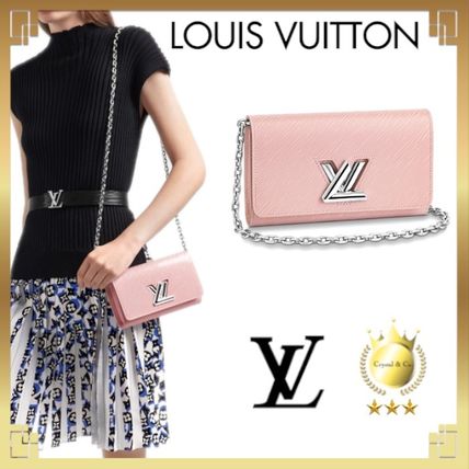 Louis Vuitton TWIST 2020 SS Casual Style Bag in Bag 2WAY Chain Plain Leather Party Style 
