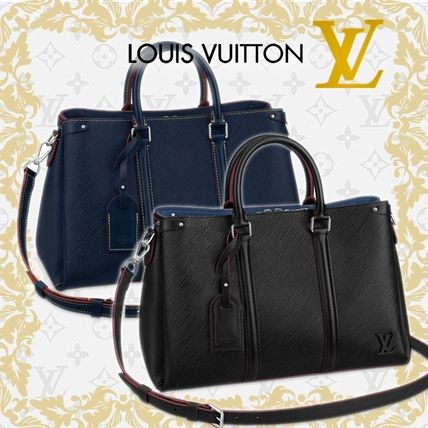 Louis Vuitton EPI 2WAY Bi color Plain Leather Crossbody Shoulder Bags 