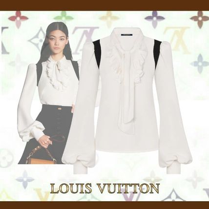 Louis Vuitton 2020 SS Lavalliere Collar Shirt 1A7SJK 1A7SJJ 1A7SJI 1A7SJH 1A7SJG 1A7SJF 