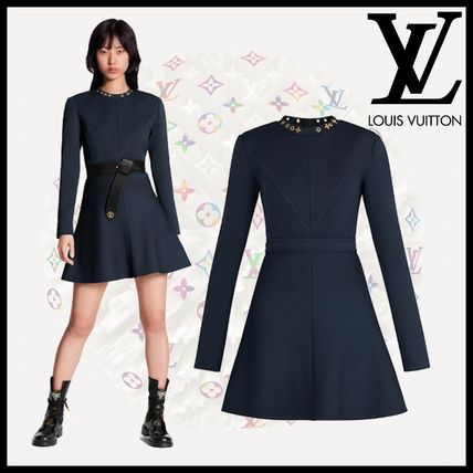 Louis Vuitton 2020 SS Long Sleeved Skater Dress 1A605Q 