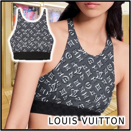 Louis Vuitton 2020 SS 2020 SS MONOGRAM SHADOW BIKINI TOP gray moreswimwear 1A685M 
