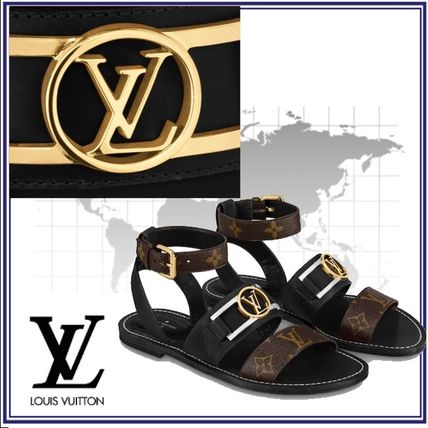 Louis Vuitton 2020 SS Monogram Casual Style Leather Sandals 