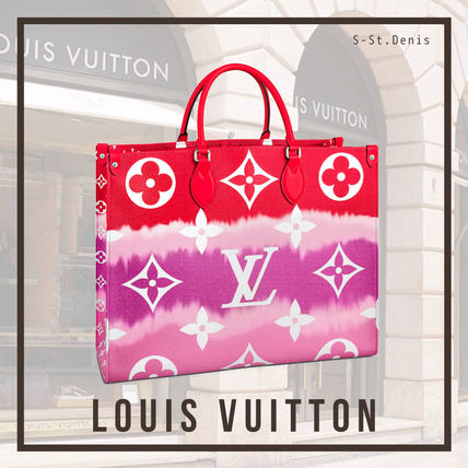 Louis Vuitton MONOGRAM 2020 SS Monogram Canvas Tie dye A4 2WAY Bi color Elegant Style Totes M45121 