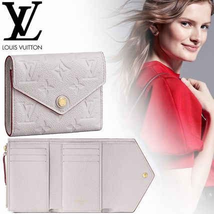Louis Vuitton MONOGRAM EMPREINTE Monogram Leather Folding Wallet Small Wallet Logo M69141 
