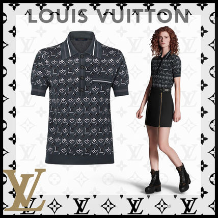 Louis Vuitton MONOGRAM 2020 SS Monogram Casual Style Silk Nylon Short Sleeves Puff Sleeves