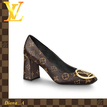 Louis Vuitton MONOGRAM Monogram Leather Pumps  Mules 