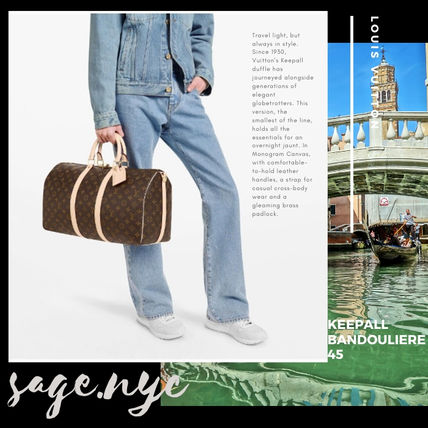 Louis Vuitton MONOGRAM Monogram Unisex 2WAY Leather Logo Boston  Duffles 